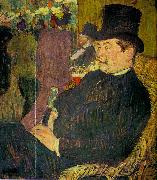  Henri  Toulouse-Lautrec Portrait of Monsieur Delaporte at the Jardin de Paris china oil painting reproduction